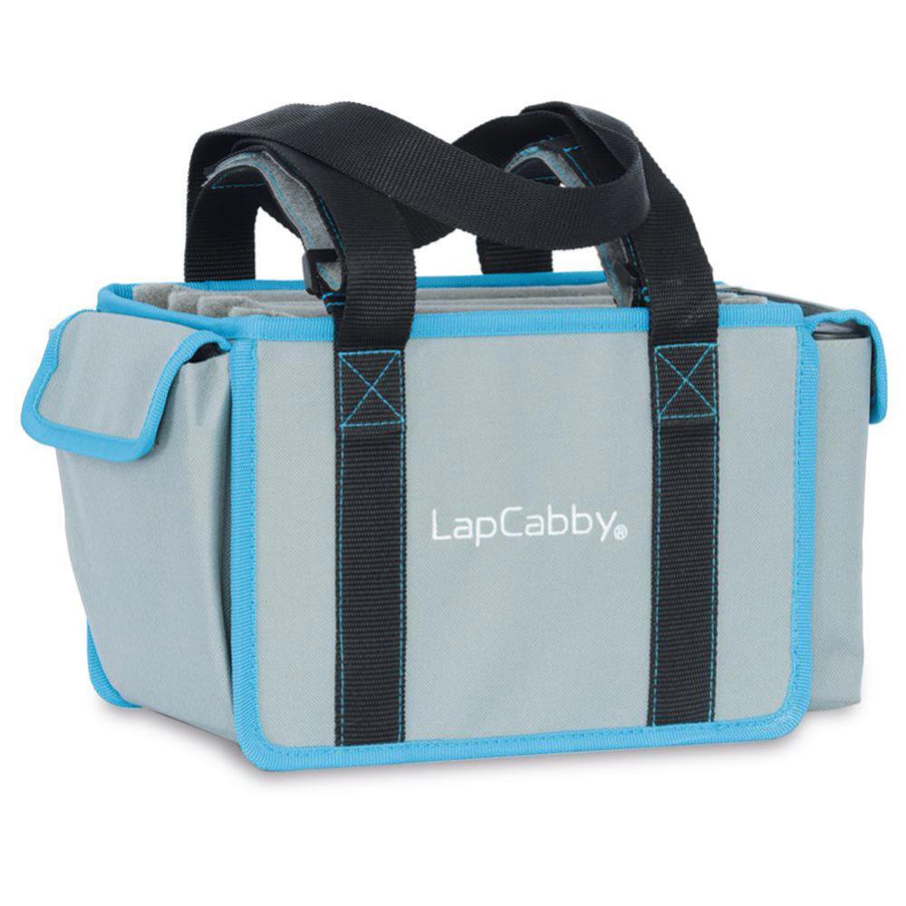 LapCabby GO2 Mini Kit | 5-Device USB-C / USB-A Charging Portable Basket for Tablets, iPads, Phones up to 13" Vertical - 5x3-in-1 cable set included