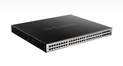 D-Link DGS-3630 | 52-Port Stackable Managed PoE Switch | 44 BASE-T PoE, 4 Combo PoE/SFP, 4 (10G) SFP+ Ports