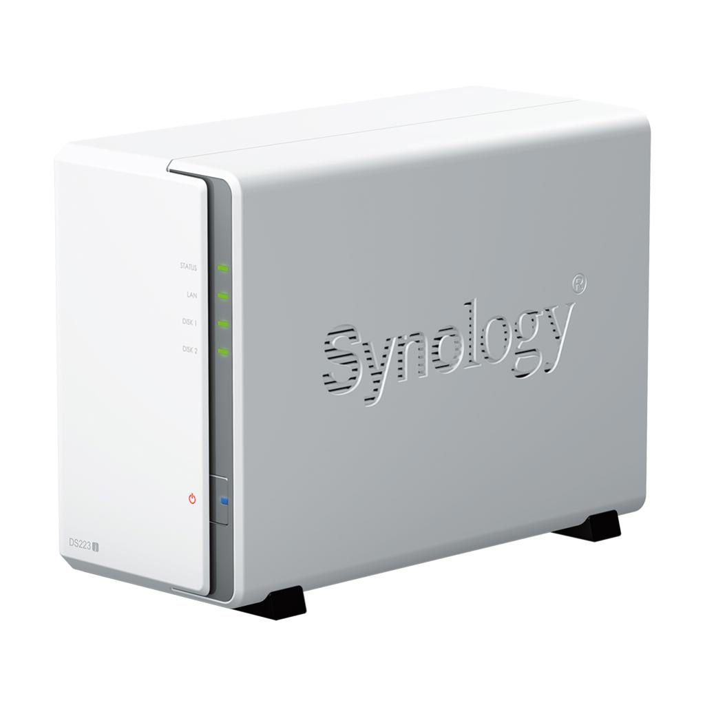 Synology DiskStation DS223J 2-Bay 3.5" Diskless 1xGbE NAS (Tower) , Realtek RTD1619B , 1GB RAM DDR4, 2 x USB3.2,