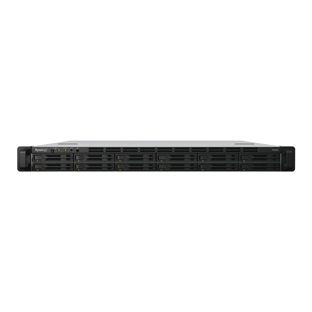 Synology FlashStation FS2500 - 1U Rackmount, 12- Bay x 2.5" SATA SSD, Scalable,  Use RKS-01 railkit only.