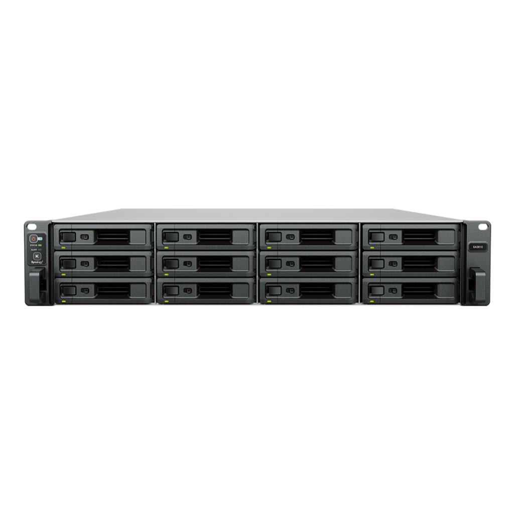 Synology RackStation SA3610, 12-Bay 3.5" 4xGbE/2x10GbE, NAS (2U Rack),Intel Xeon D-1567core,16GB RAM