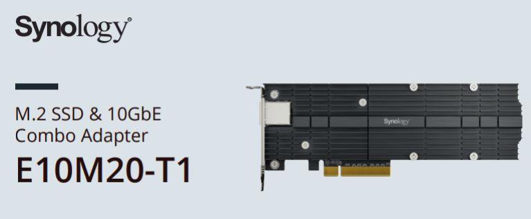 Synology E10M20-T1 - M.2 SSD & 10GbE Combo Adapter