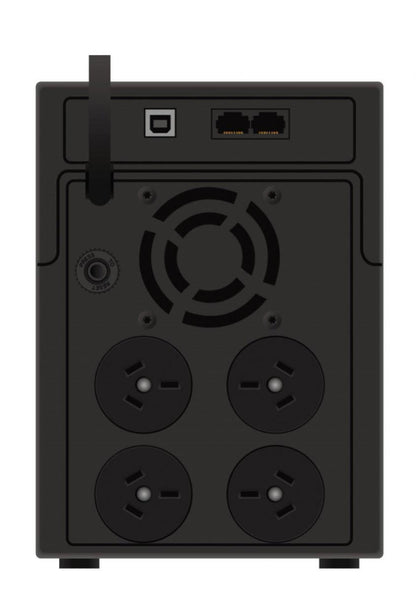 ION F11 1200VA Line Interactive Tower UPS, 4x Australian 3Pin Outlets, 195mm x 139mm x 364mm,