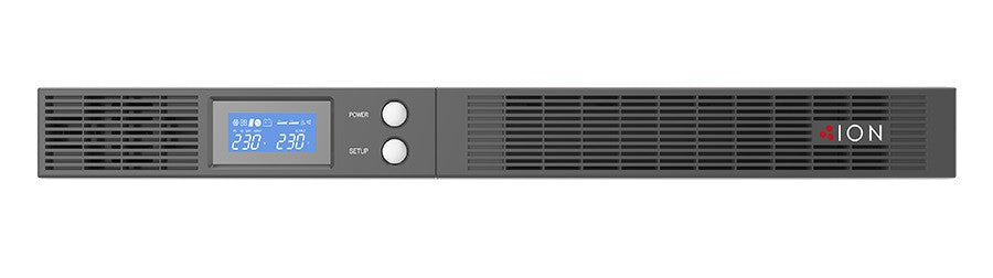 ION F15R 650VA Line Interactive UPS 1RU Rack Mount UPS, 4 x IEC C13, 44mm x 433mm x 216mm,