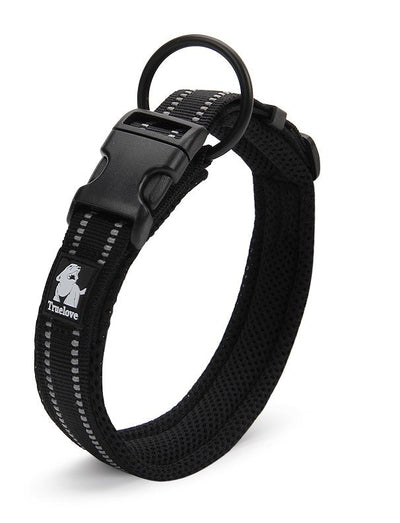 Heavy Duty Reflective Collar Black