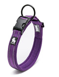 Heavy Duty Reflective Collar Purple
