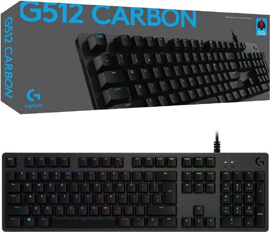 High-Performance Gaming Keyboard with RGB Lighting - Logitech G512 Carbon | Auzzi Store