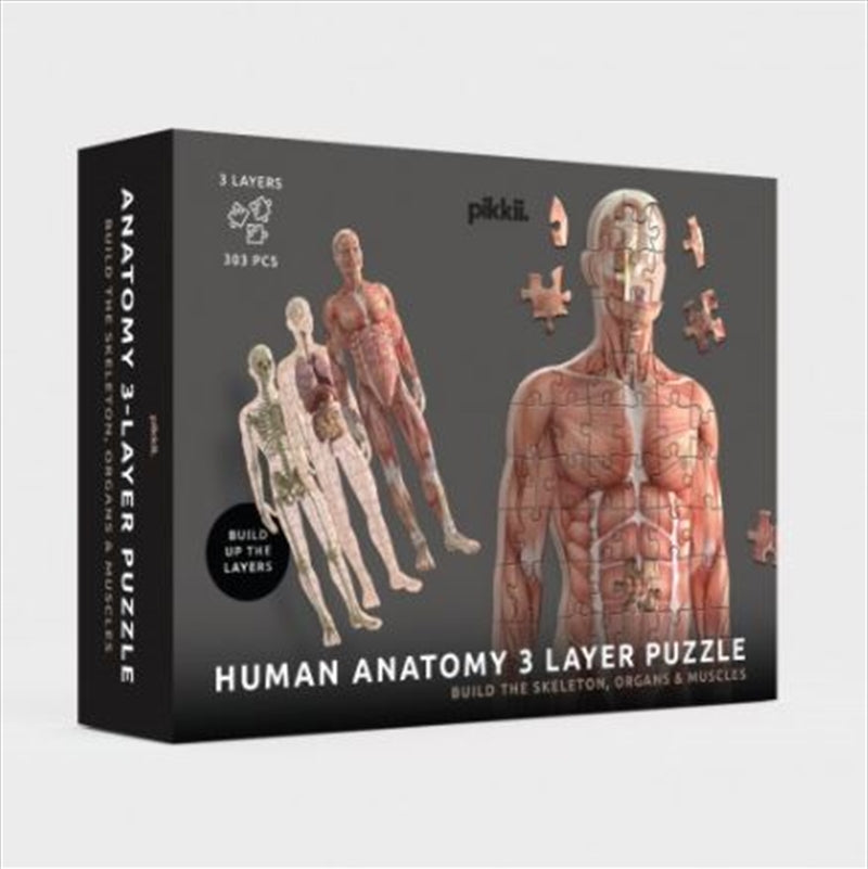 Human Anatomy 3 Layer Puzzle | Auzzi Store