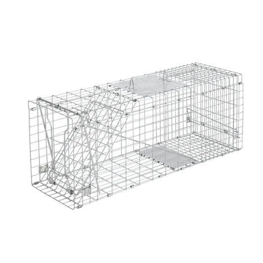 Humane Animal Trap Cage 66 x 23 x 25cm - Silver | Auzzi Store