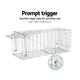 Humane Animal Trap Cage 66 x 23 x 25cm  - Silver | Auzzi Store