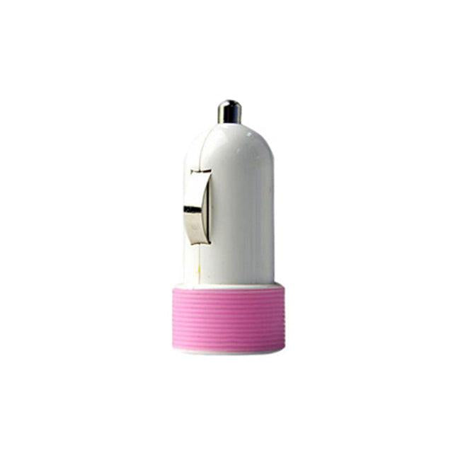 Huntkey Compact Car Charger for iPad & Smart Phone 5V 2.1A with MFI Cable - Pink (HKB01005021-0B) | Auzzi Store