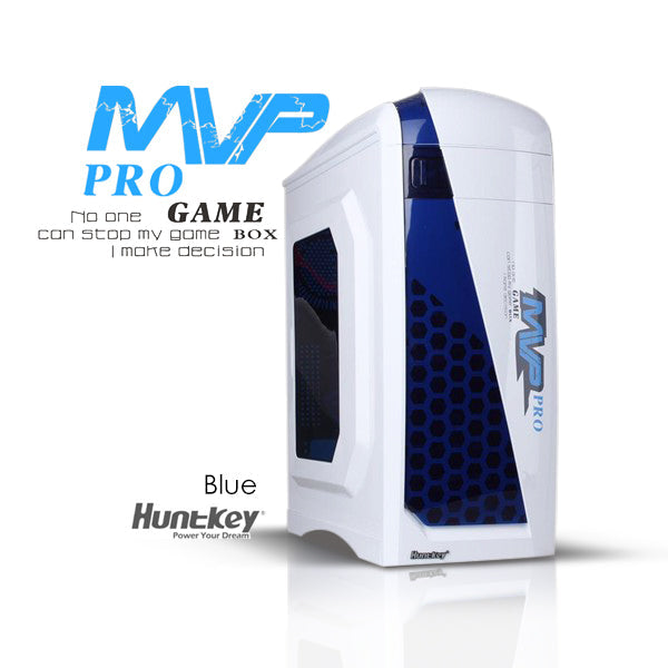 Huntkey MVP Pro  Gaming computer chassis - Blue (No PSU Included, NO FAN Included) | Auzzi Store