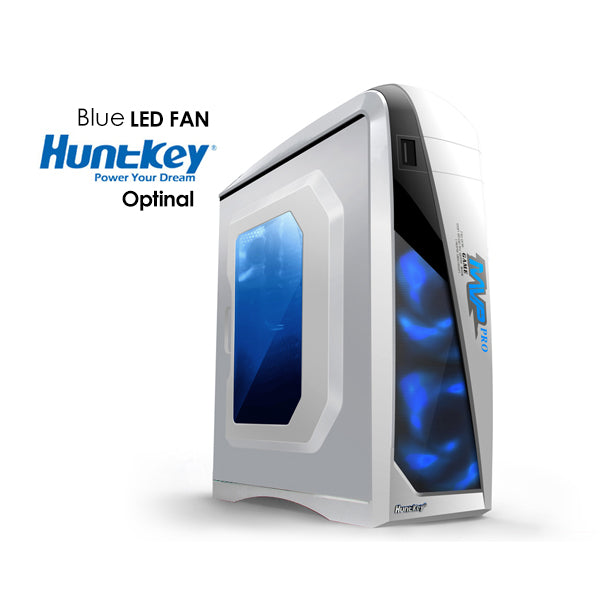 Huntkey MVP Pro  Gaming computer chassis - Blue (No PSU Included, NO FAN Included) | Auzzi Store