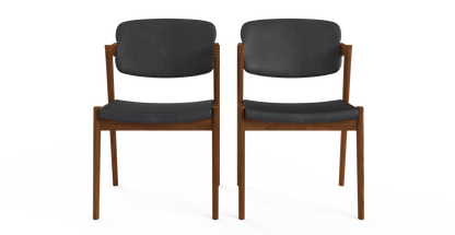 Brosa Ingrid Set of 2 Dining Chairs (Cafe Walnut)