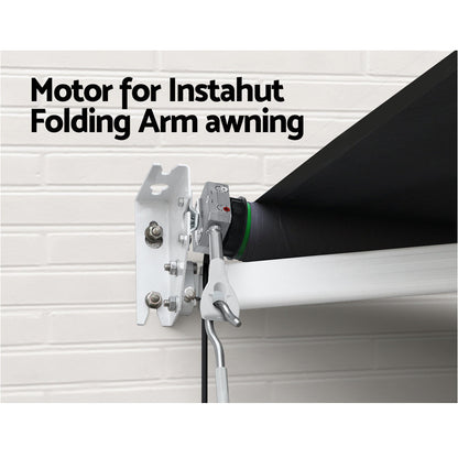Instahut 230V Replacement Motor w/ remote 40NM Folding Arm Awning Outdoor Blind | Auzzi Store