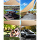 Instahut 3 x 5m Waterproof Rectangle Shade Sail Cloth - Sand Beige | Auzzi Store