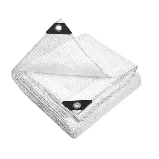Instahut 4x7m Tarp Camping Tarps Poly Tarpaulin Heavy Duty Cover 135gsm Clear | Auzzi Store
