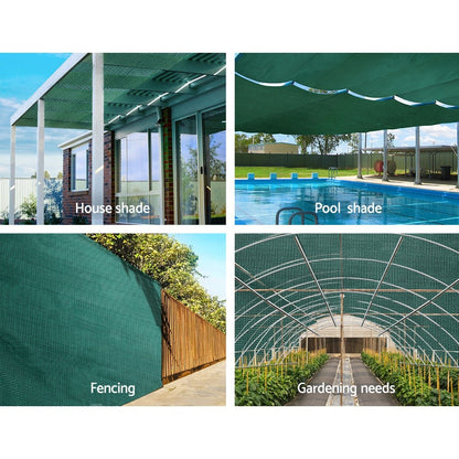 Instahut 50%UV Shade Cloth Shadecloth Sail Garden Mesh Roll Outdoor 3.66x10m GR | Auzzi Store