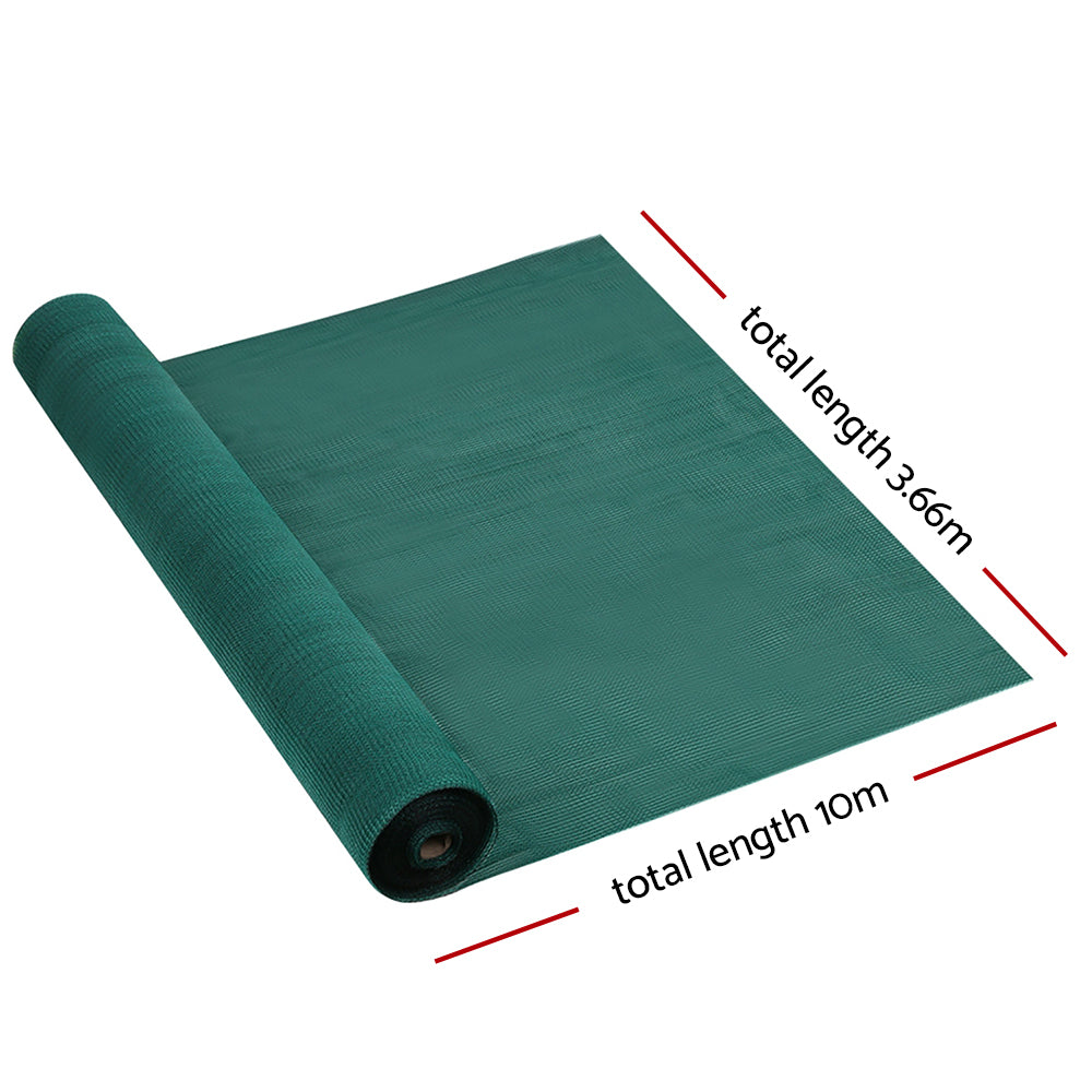 Instahut 50%UV Shade Cloth Shadecloth Sail Garden Mesh Roll Outdoor 3.66x10m GR | Auzzi Store