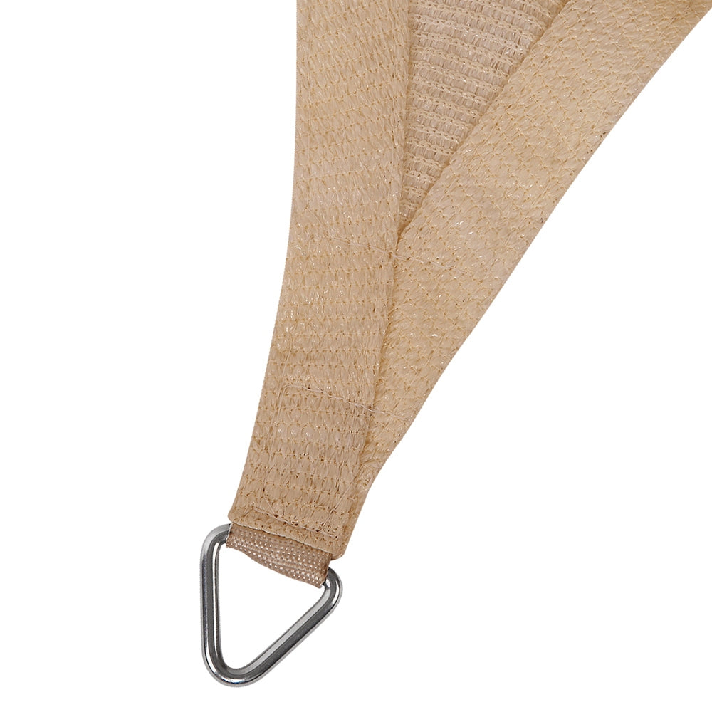 Instahut 5x5x5m Shade Sail Cloth Shadecloth Triangle Heavy Duty Sand Sun Canopy | Auzzi Store
