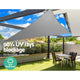 Instahut Sun Shade Sail Cloth Shadecloth Outdoor Canopy Triangle 280gsm 6x6x6m | Auzzi Store