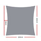 Instahut Sun Shade Sail Cloth Shadecloth Rectangle Canopy Grey 280gsm 3x3m | Auzzi Store