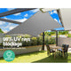 Instahut Sun Shade Sail Cloth Shadecloth Rectangle Canopy Grey 280gsm 3x3m | Auzzi Store