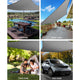 Instahut Sun Shade Sail Cloth Shadecloth Rectangle Canopy Grey 280gsm 3x3m | Auzzi Store