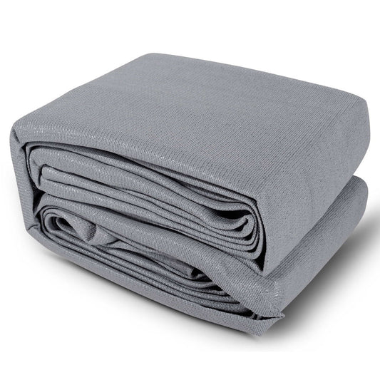 Instahut Sun Shade Sail Cloth Shadecloth Rectangle Canopy Grey 280gsm 3x3m | Auzzi Store
