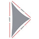 Instahut Sun Shade Sail Cloth Shadecloth Right Rectangle Canopy 280gsm 3x3x4.3m | Auzzi Store