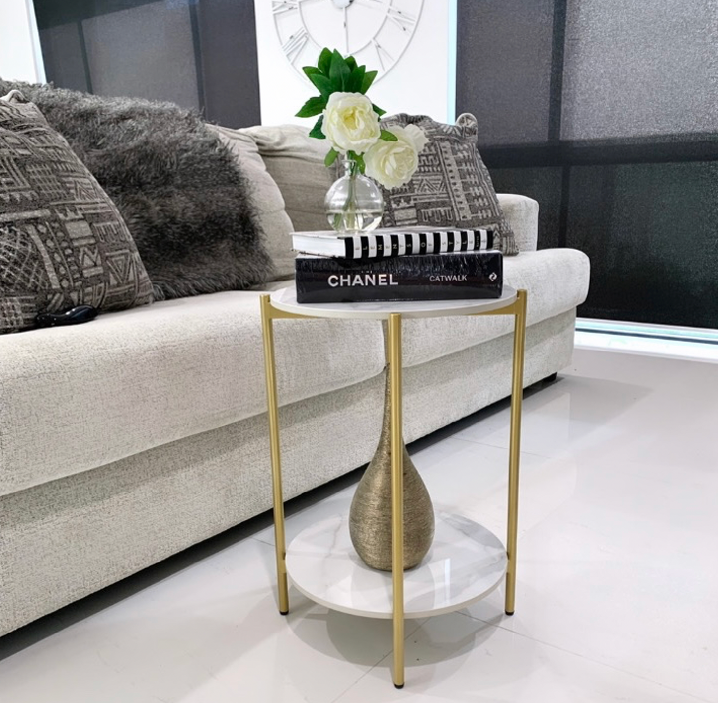 Interior Ave - Alba Gold Side Table | Auzzi Store