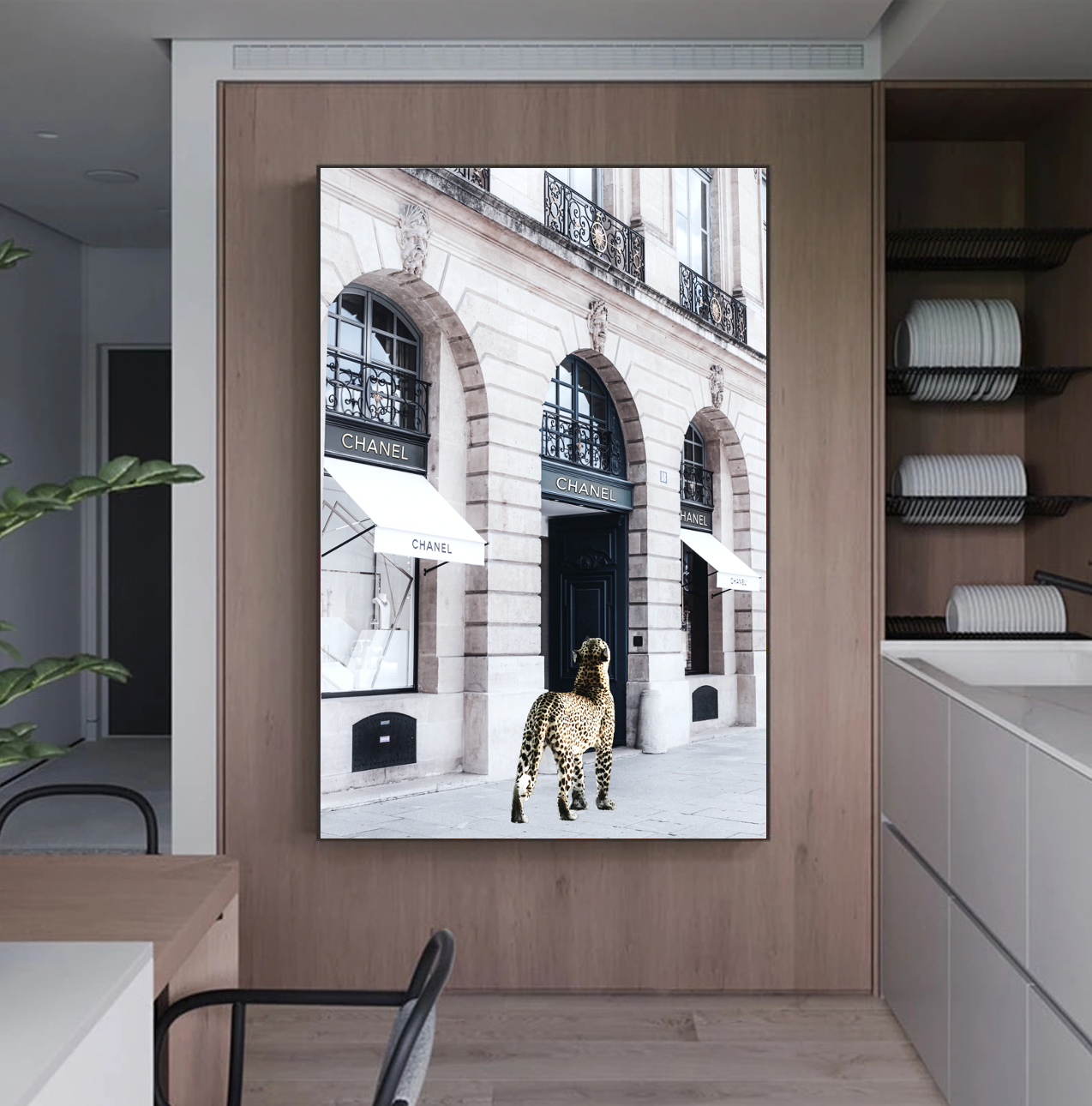 Interior Ave - Catwalk - 90cm x 60cm White Framed Artwork | Auzzi Store