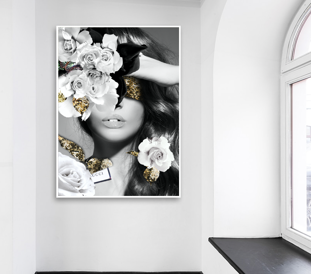 Interior Ave - Made In Italy - 90cm x 60cm White Framed Artwork | Auzzi Store