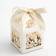 Ivory Dove Bird Heart Wedding Engagement Bomboniere Favor Lolly Gift Card Box - 10 Pack | Auzzi Store