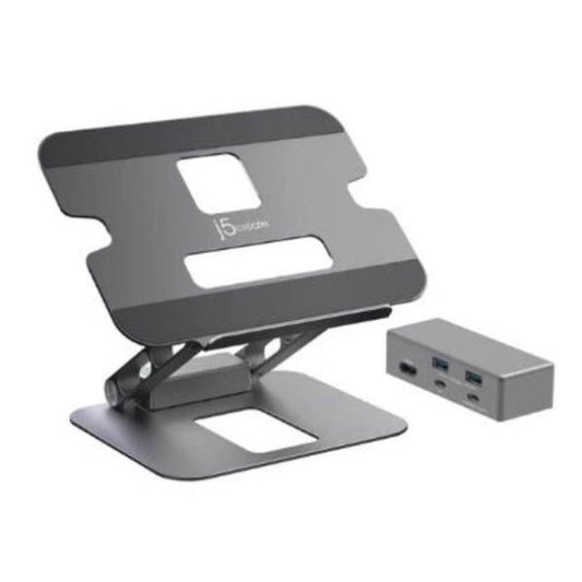 J5create 4K HDMI Docking Laptop Stand with USB-C Pass Through | Auzzi Store