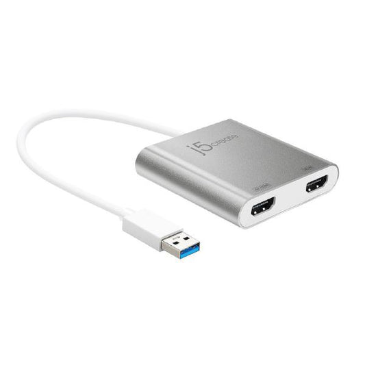 J5create JUA365 USB 3.0 to 4K &amp; 2K Dual HDMI Multi-Monitor Adapter | Auzzi Store