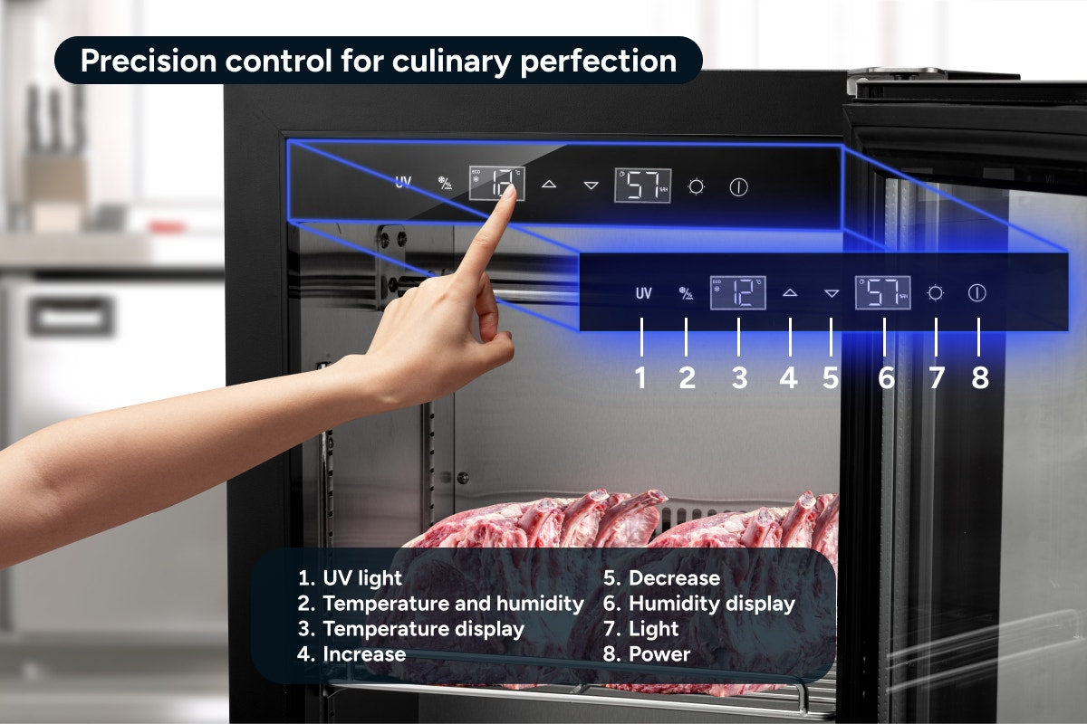 Kogan 52L Commercial Dry Ager Meat Fridge Cabinet