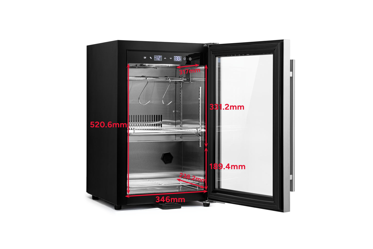 Kogan 52L Commercial Dry Ager Meat Fridge Cabinet