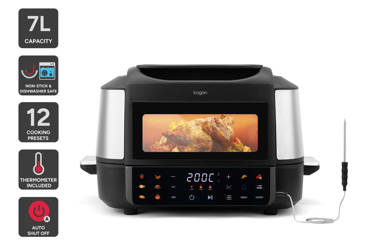 Kogan Air Fryer and Smart Grill with Built-in Thermometer