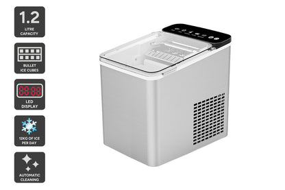 Kogan 12kg Ice Cube Maker (Stainless Steel)