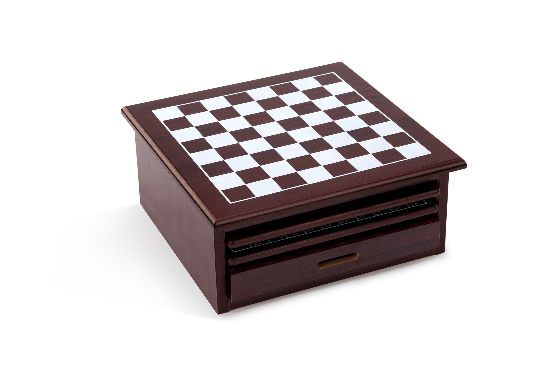 Kogan 15-in-1 Games Board  - Dark Brown)