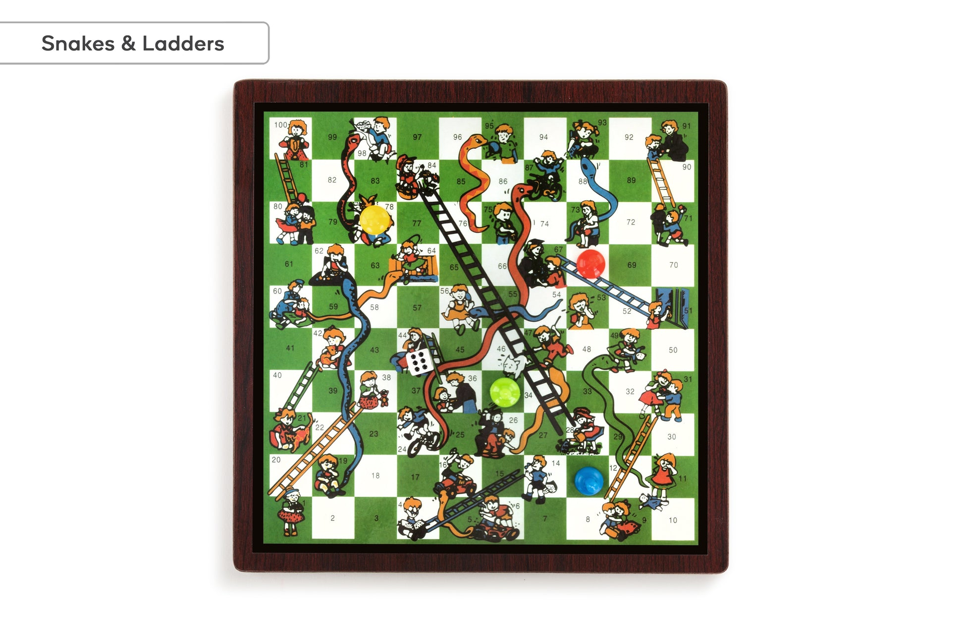 Kogan 15-in-1 Games Board  - Dark Brown)