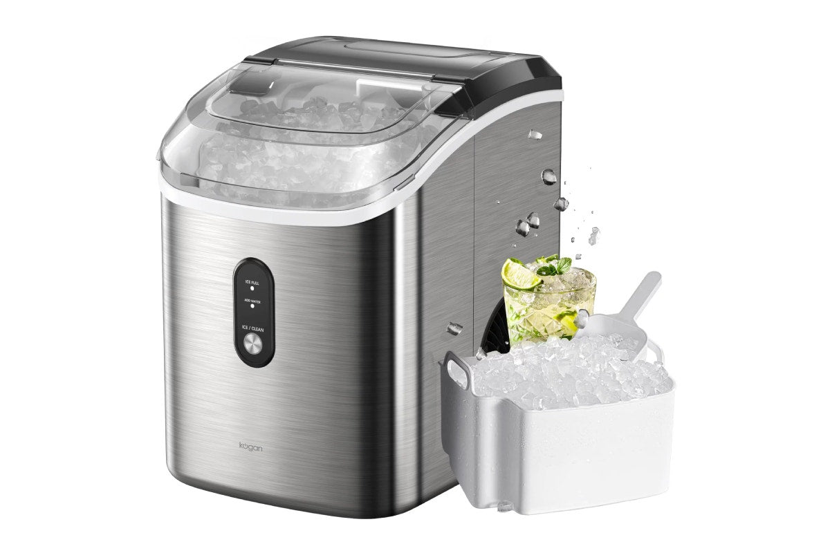 Kogan 15kg Nugget Ice Cube Maker (Stainless Steel)