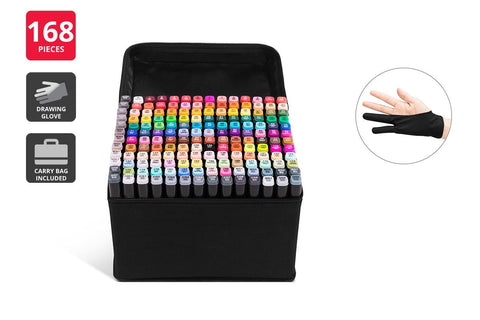 168 Piece Colour Marker Set - Auzzistore