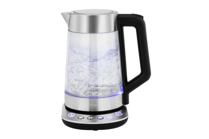 Kogan 1.7L Double Wall Smart Glass Kettle with Digital Base