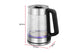 Kogan SmarterHome™ 1.7L Double Wall Glass Smart Kettle (Stainless Steel)