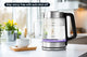 Kogan SmarterHome™ 1.7L Double Wall Glass Smart Kettle (Stainless Steel)