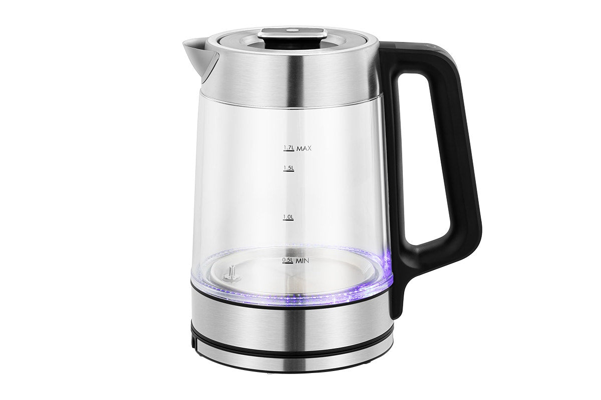 Kogan SmarterHome™ 1.7L Double Wall Glass Smart Kettle (Stainless Steel)