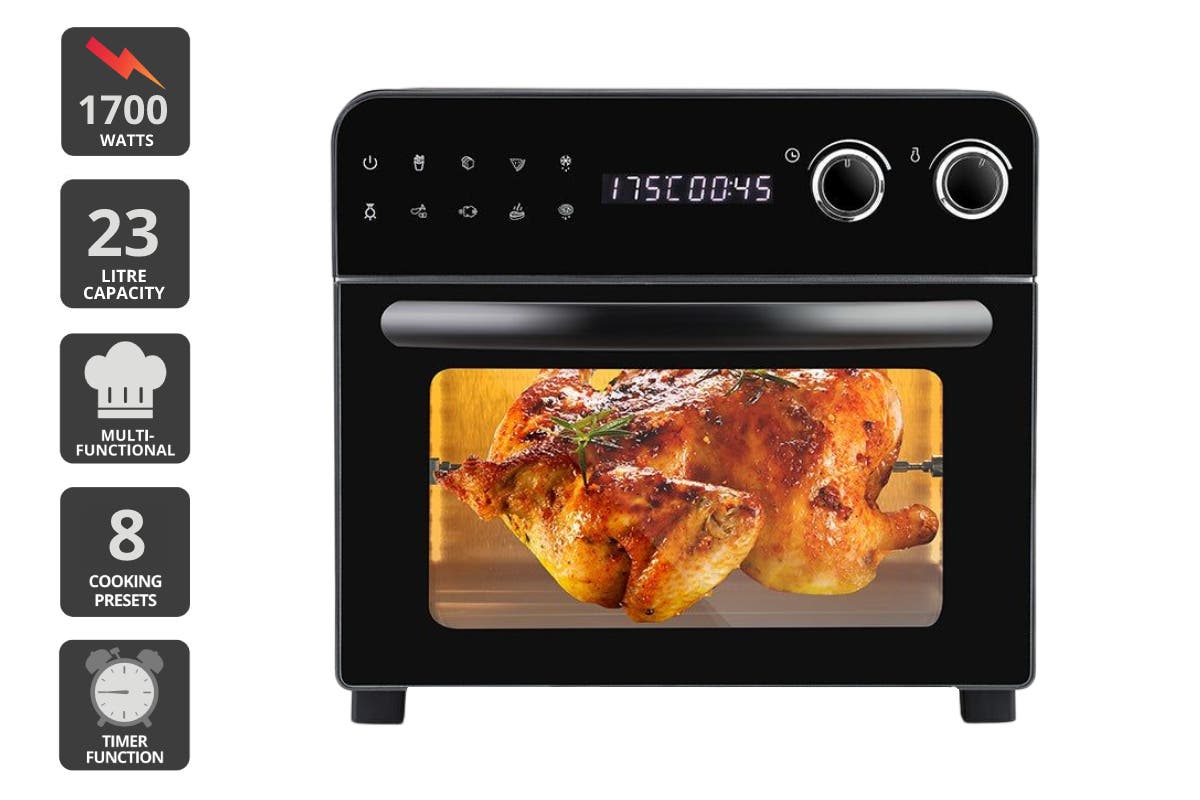 Kogan 23L Digital Air Fryer Oven (Black)