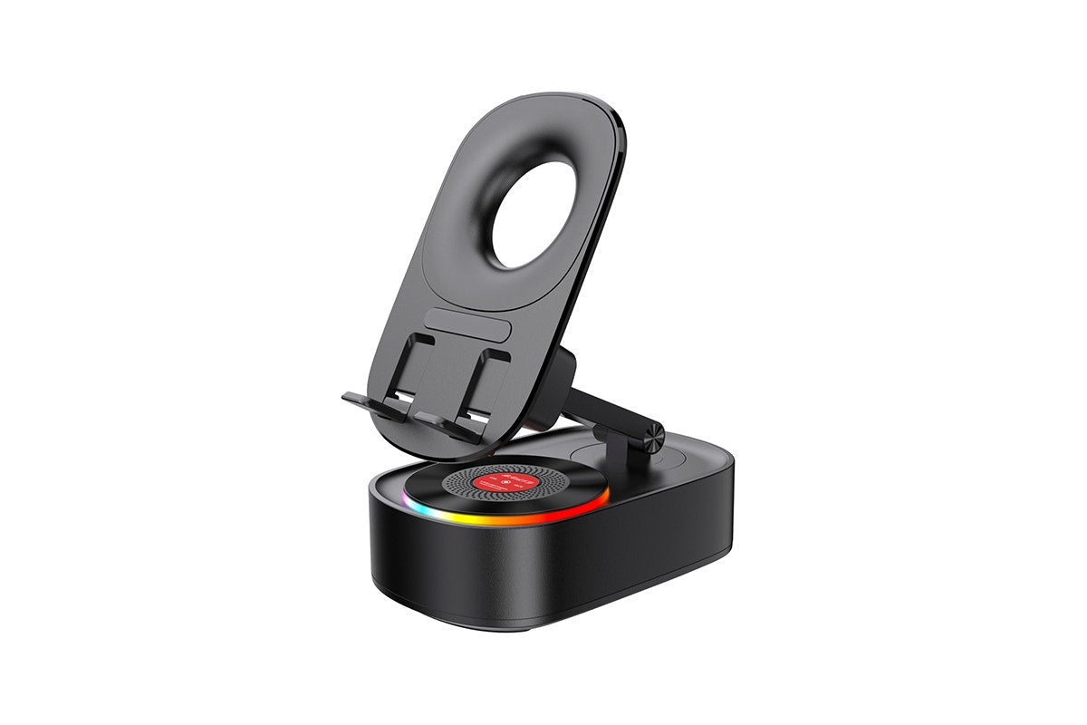 Kogan 4-in-1 Wireless Induction Bluetooth Speaker with Phone Holder and Power Bank